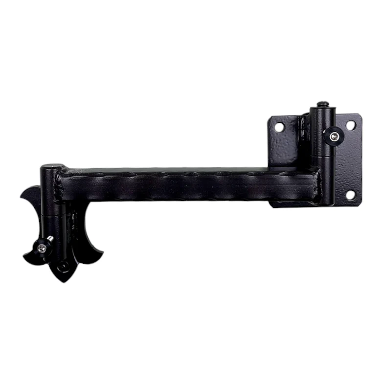 ALT: A black metal skull mount bracket designed for mounting game skulls with an adjustable arm.